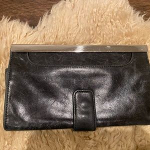 Hobo Black Leather Wallet